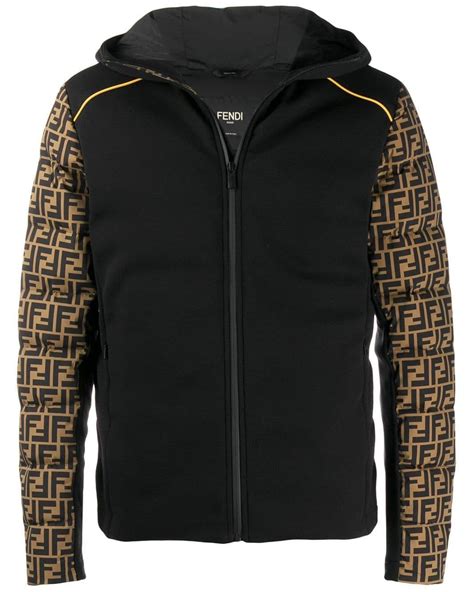 fendi ff-sleeve padded jacket|Blouson .